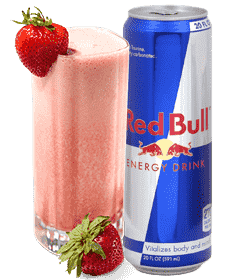 strawberry redbull from our juice store plano allen frisco tx